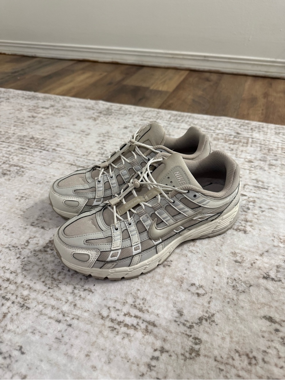 Nike Beige and Light Gray P-6000